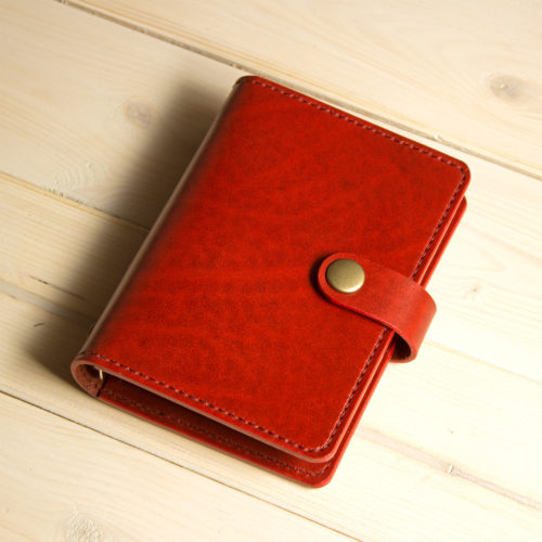 ミニ6 / システム手帳 / レッド / ホックタイプ / ルガトショルダー