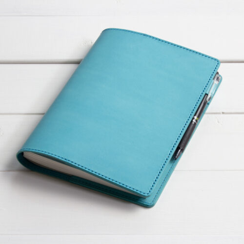 A5 / 手帳カバー / ターコイズブルー / ブックカバータイプ