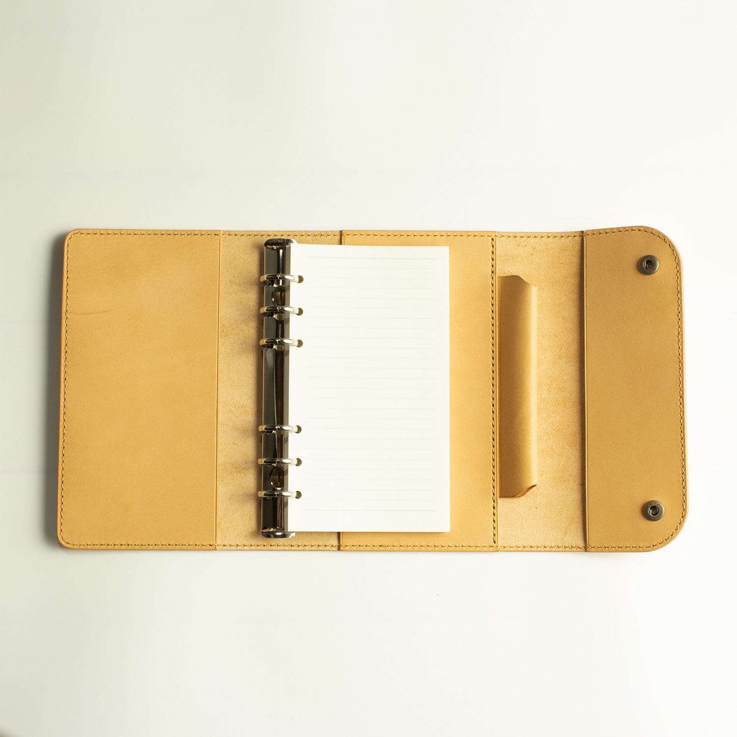 バイブルサイズ / システム手帳 / ナチュラルキャメル / フラップタイプ - 画像 (5)