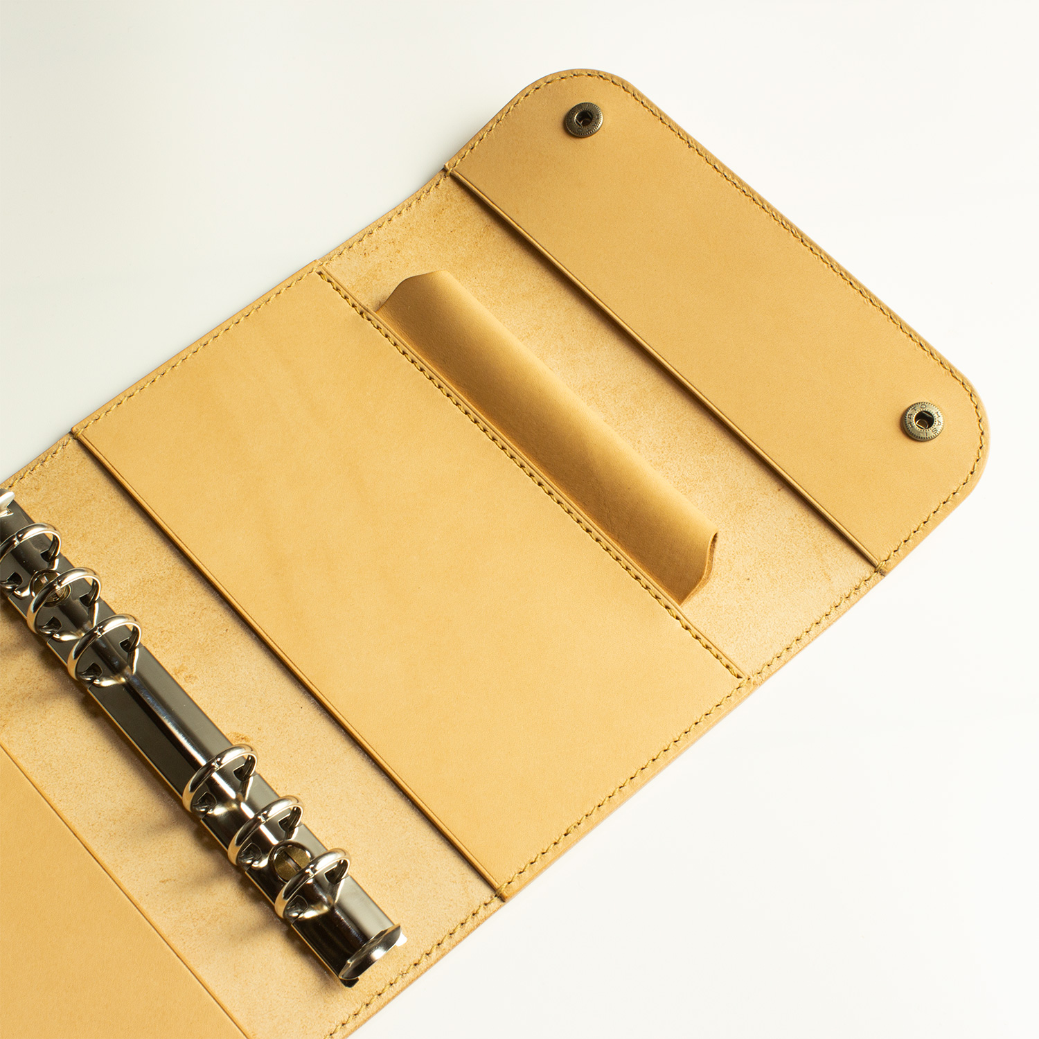 バイブルサイズ / システム手帳 / ナチュラルキャメル / フラップタイプ - 画像 (6)