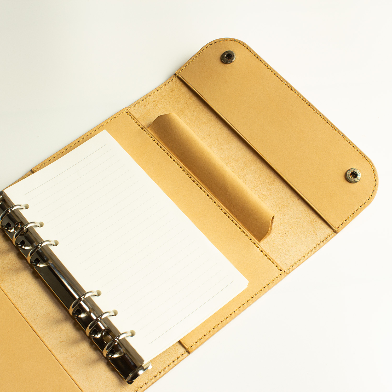 バイブルサイズ / システム手帳 / ナチュラルキャメル / フラップタイプ - 画像 (7)