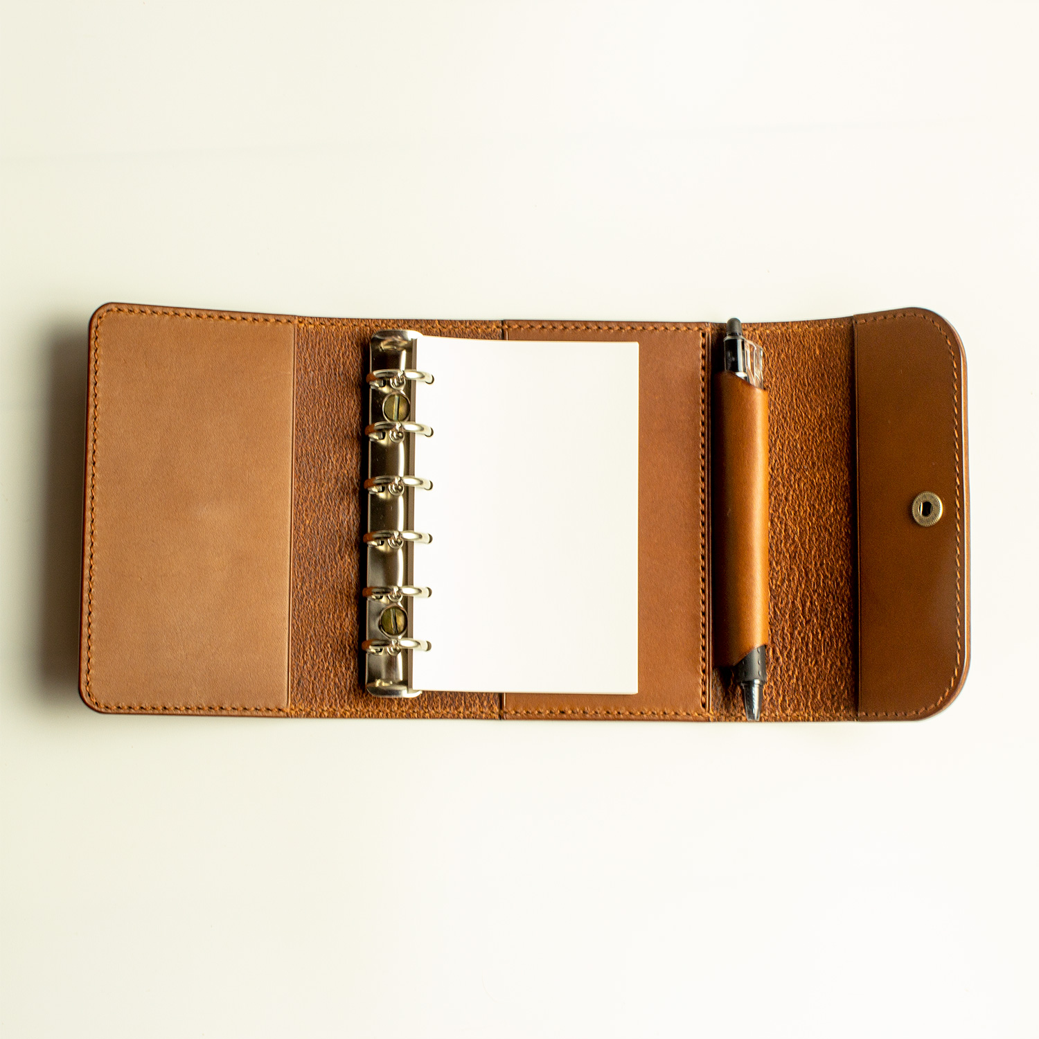 ミニ6 / システム手帳 / ブラウン / フラップタイプ - 画像 (4)