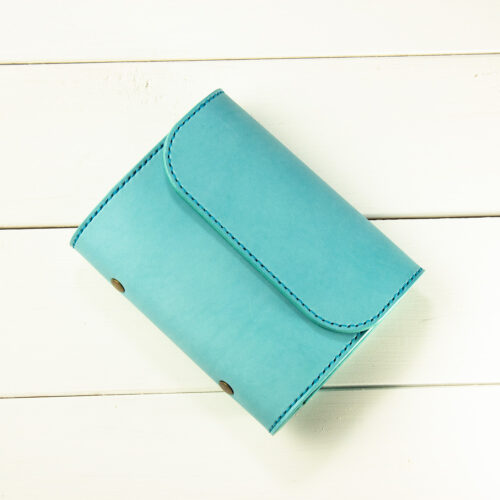 ミニ6 / システム手帳 / ターコイズブルー / フラップタイプ