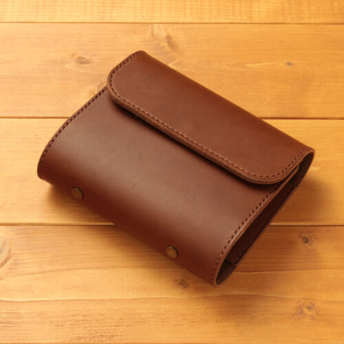 ミニ6 システム手帳 / エルバマット / フラップタイプ / ブラウン