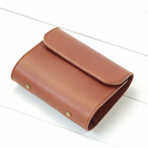 ミニ6 システム手帳 / エルバマット / フラップタイプ / ブラウン